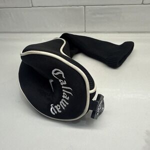 Callaway Head Cover Universal Hybrid Black Sock Golf Club (#3/7 Tag) Fast Ship!